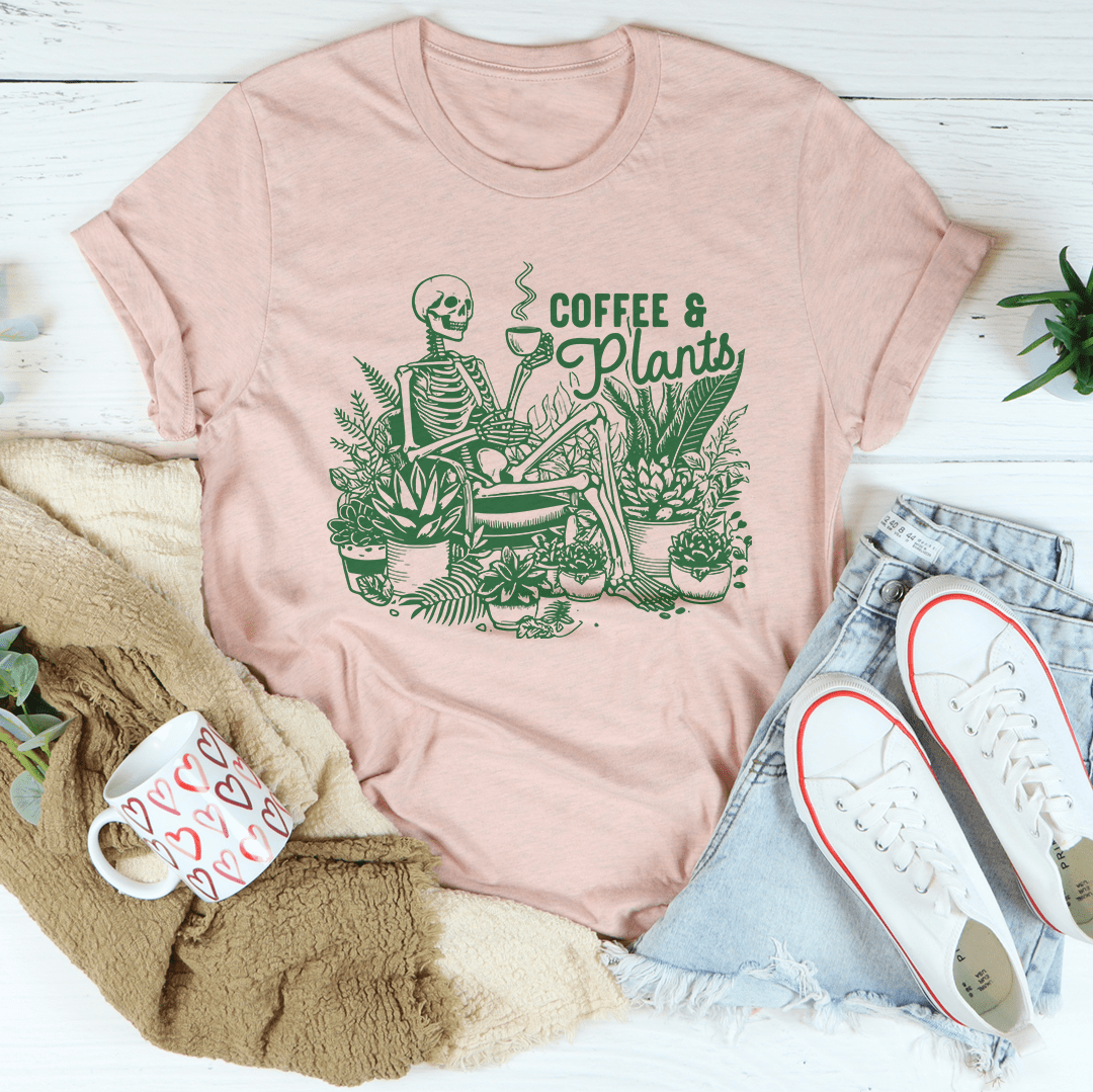 Coffee And Plants Tee-0