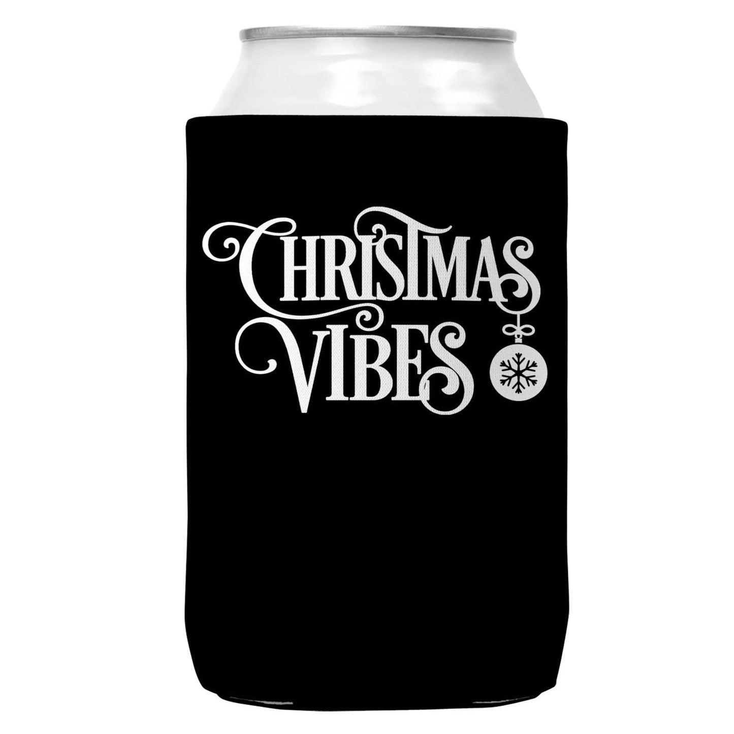 Christmas Vibes Christmas Can Coozie Cooler 12oz Cans-0