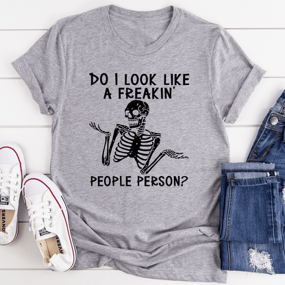 People Person T Shirt 100 Percent Soft Cotton Cozy Comfort For Sarcastic Introverts USA Made