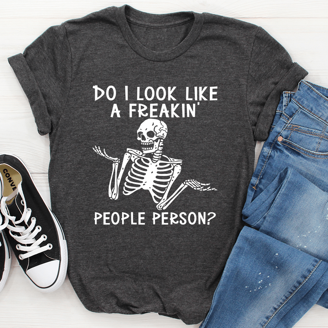 People Person T Shirt 100 Percent Soft Cotton Cozy Comfort For Sarcastic Introverts USA Made