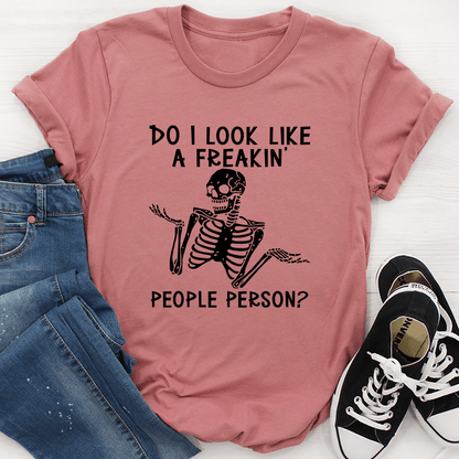 People Person T Shirt 100 Percent Soft Cotton Cozy Comfort For Sarcastic Introverts USA Made