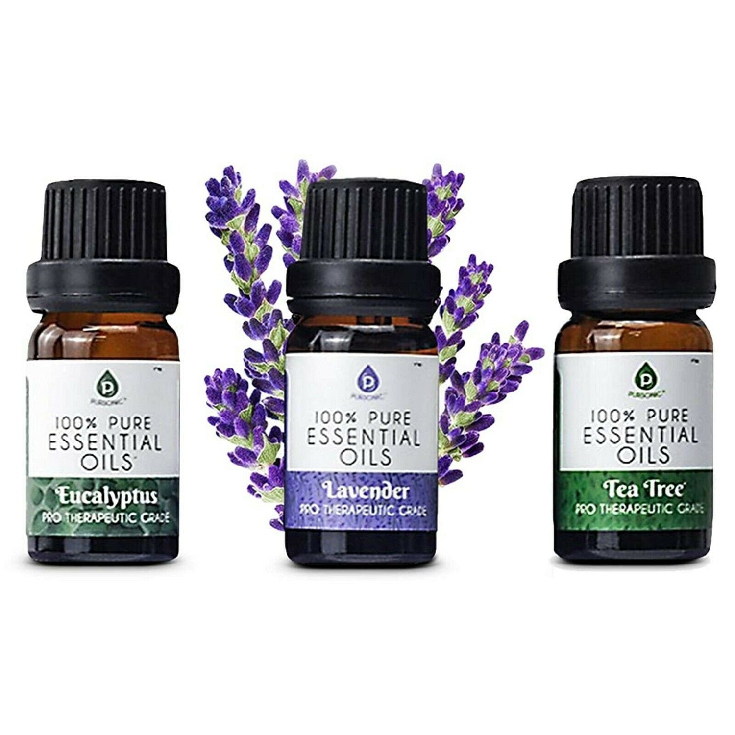 3 pack of 100% Pure Essential Oils (Eucalyptus, Lavender & Tea Tree)-1