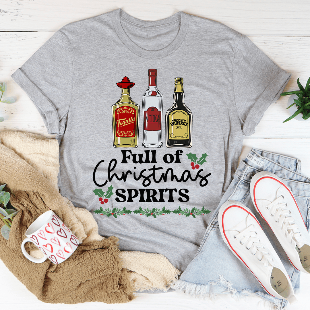Full Of Christmas Spirits Tee-1