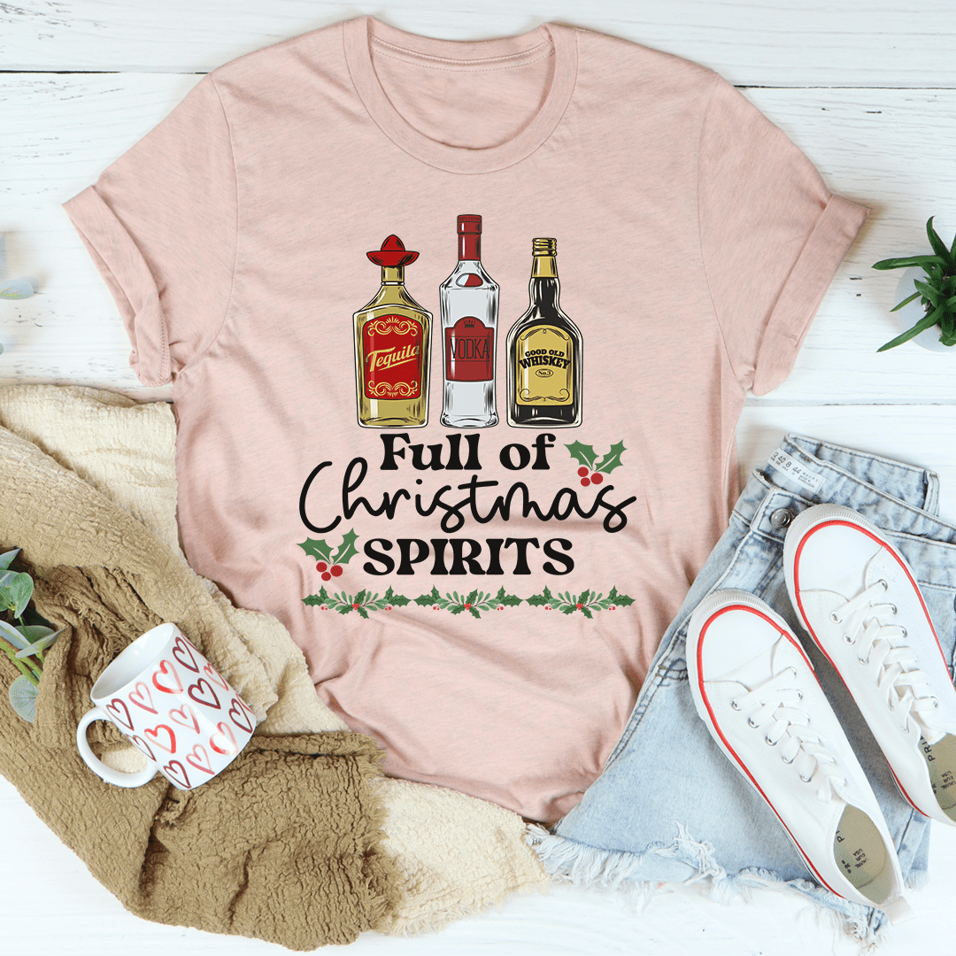 Full Of Christmas Spirits Tee-0