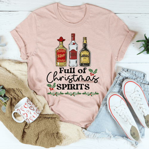 Full Of Christmas Spirits Tee-0