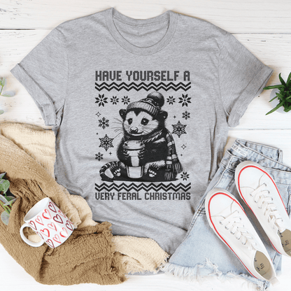 Have Yourself A Very Feral Christmas Tee-1