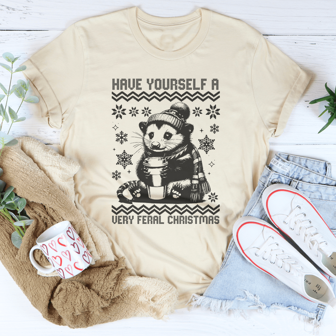 Have Yourself A Very Feral Christmas Tee-2