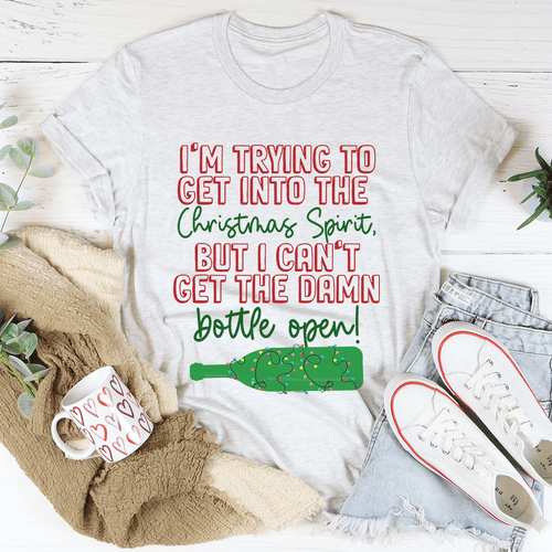 I'm Trying To Get Into The Christmas Spirit Tee-0