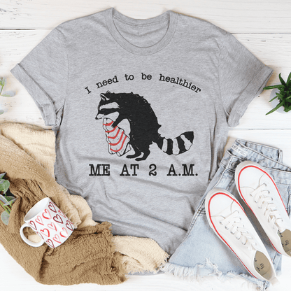 I Need To Be Healthier Me At 2 A.M. Little Debbie Christmas Tee-1