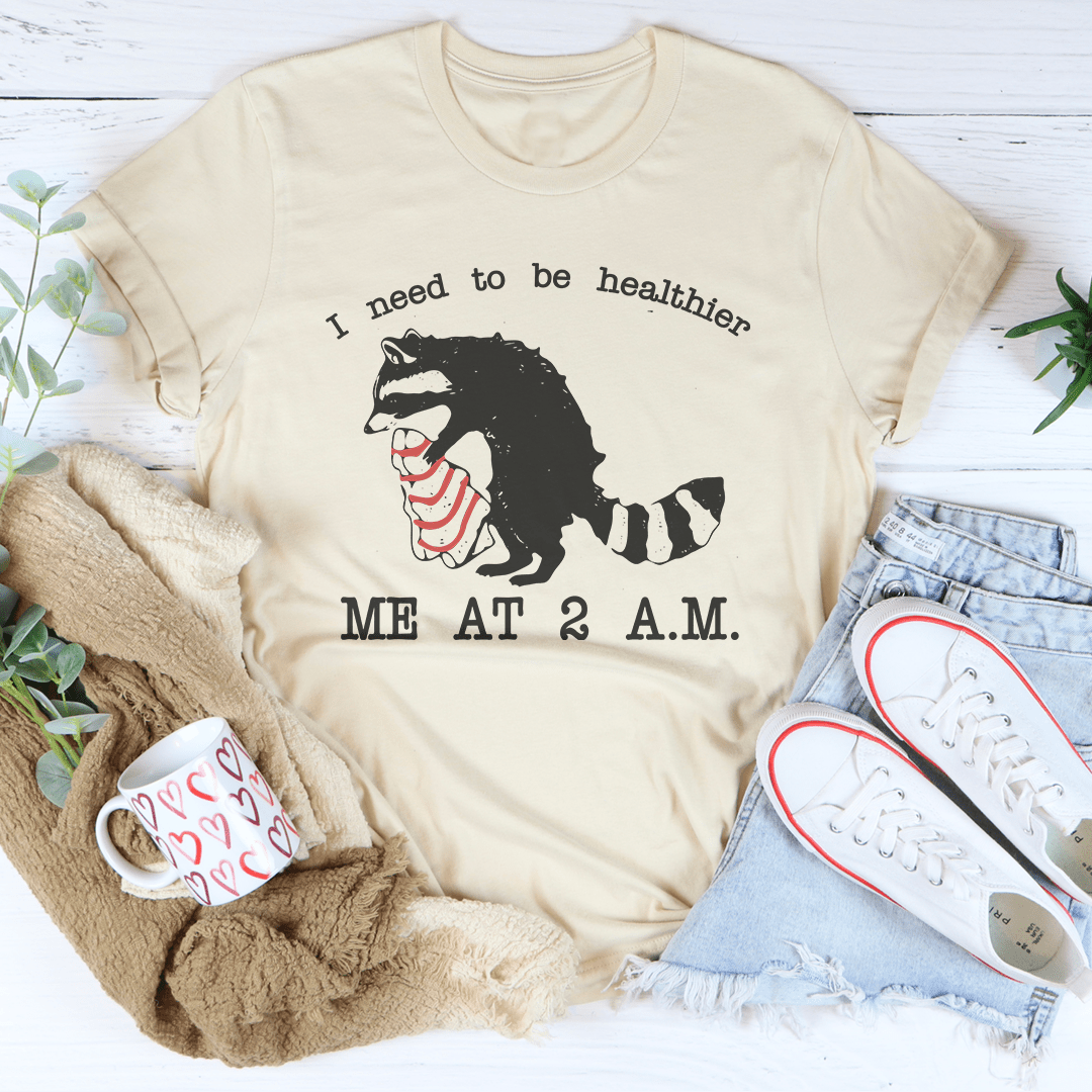 I Need To Be Healthier Me At 2 A.M. Little Debbie Christmas Tee-2