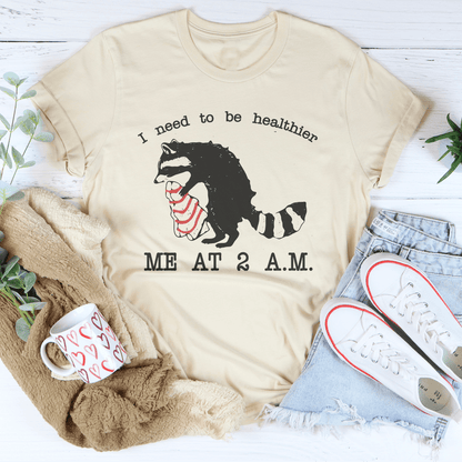 I Need To Be Healthier Me At 2 A.M. Little Debbie Christmas Tee-2