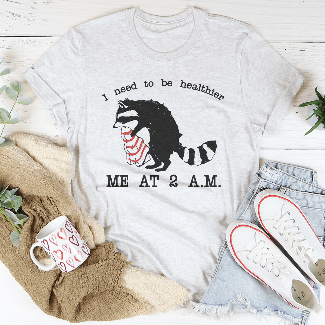 I Need To Be Healthier Me At 2 A.M. Little Debbie Christmas Tee-3