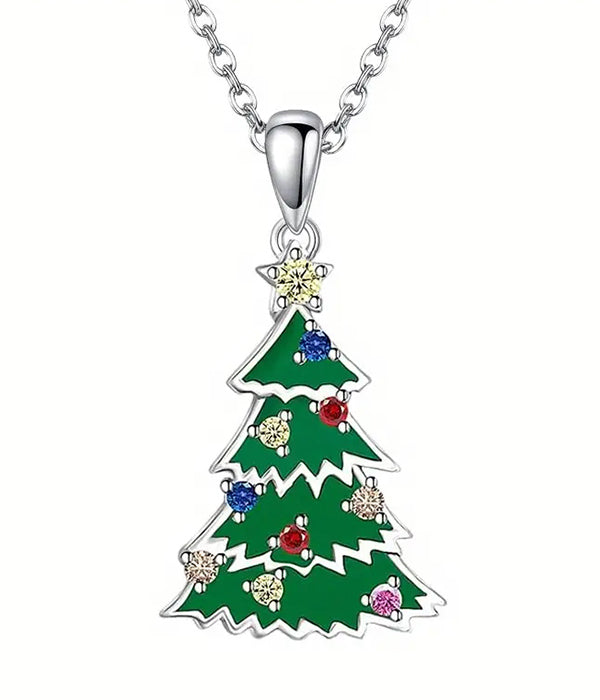 CHRISTMAS THEME NECKLACE - TREE-0