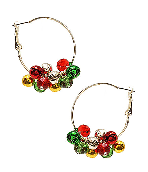 CHRISTMAS THEME EARRING - BELL-0