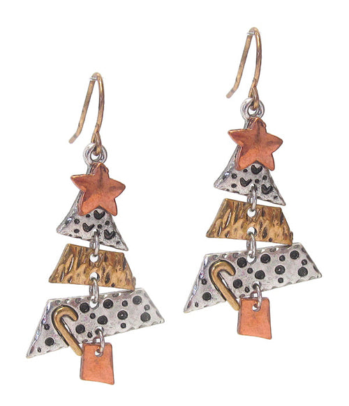 CHRISTMAS THEME TREE EARRING-0