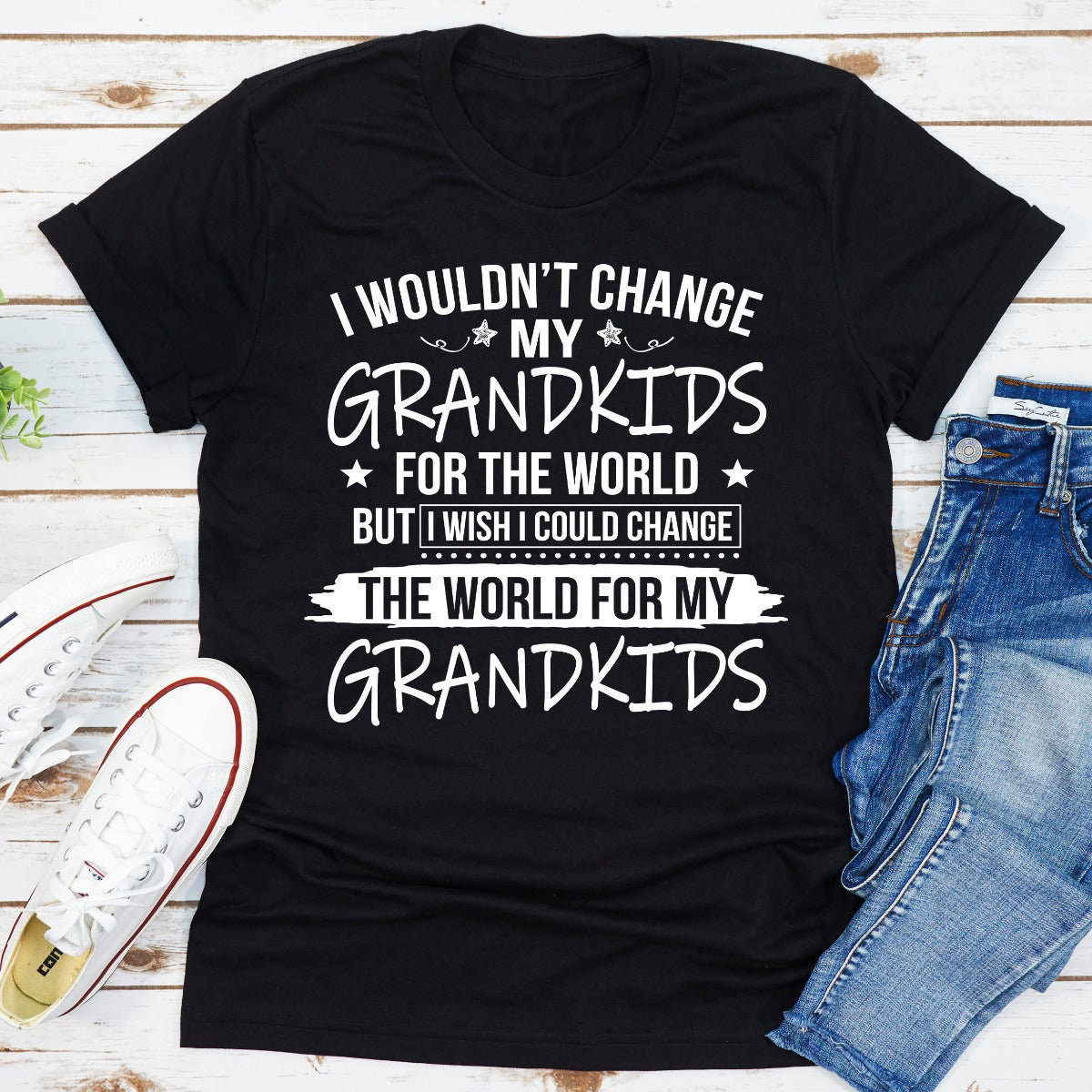 I Wouldn't Change My Grandkids For The World T-Shirt-10