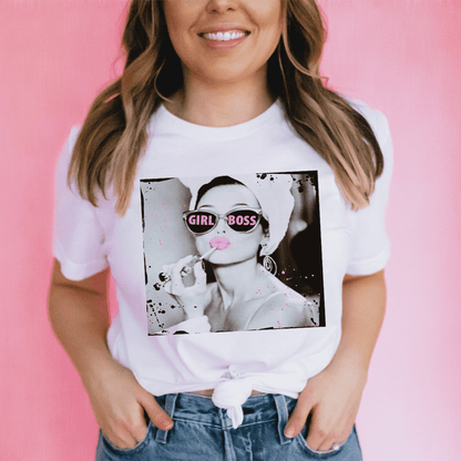 Lipstick Girl Boss Tee-0