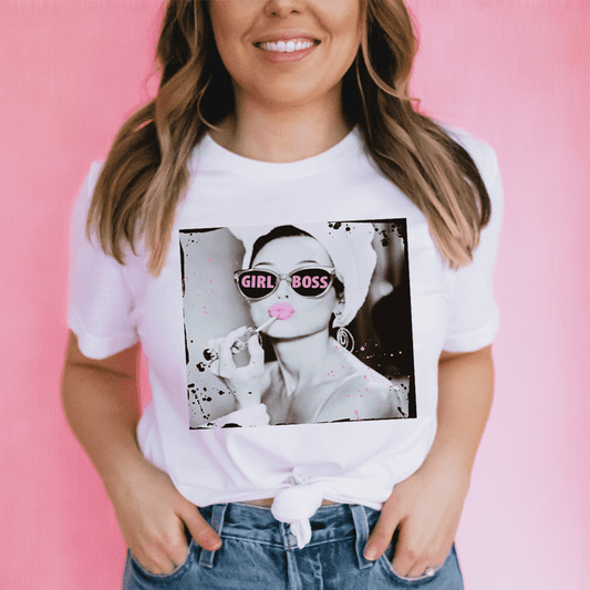 Lipstick Girl Boss Tee-0