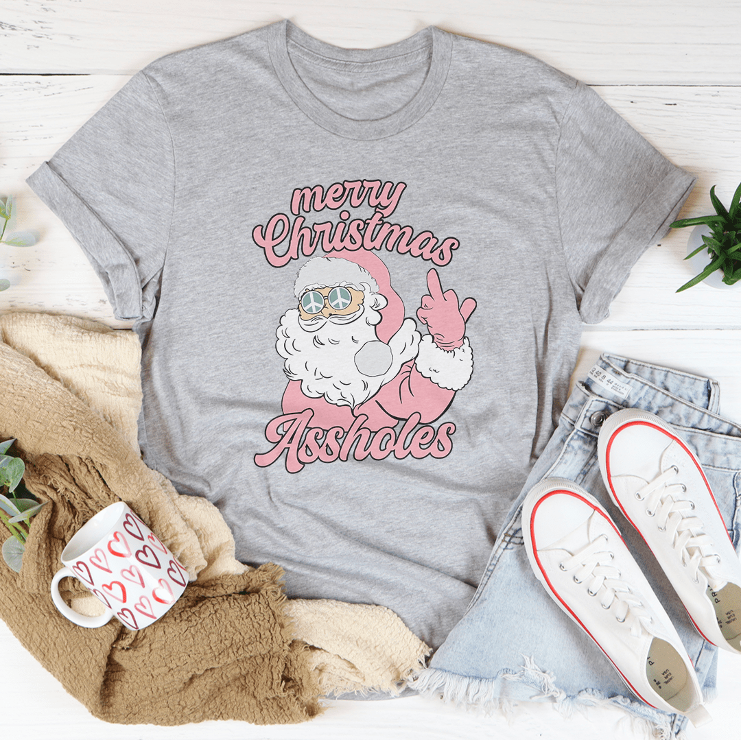 Merry Christmas A-sholes Tee-1