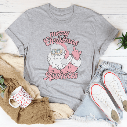 Merry Christmas A-sholes Tee-1