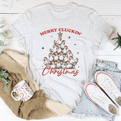 Merry Cluckin Christmas Tee-3