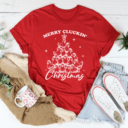 Merry Cluckin Christmas Tee-1