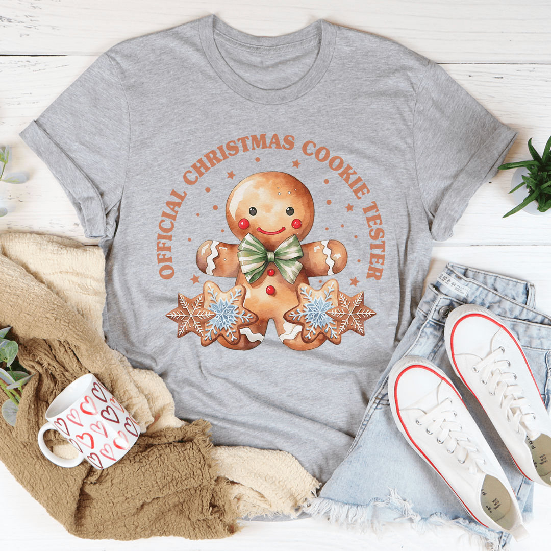 Official Christmas Cookie Tester Tee-2