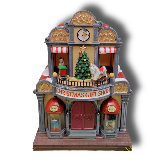 Christmas Village. Christmas Gift Shop with LED Lights F07M4-22-Y316-0