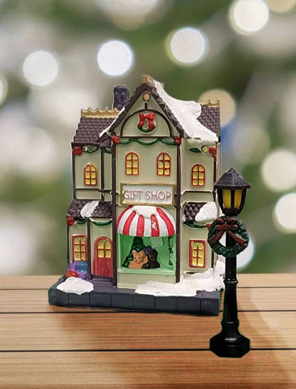 Christmas Village Set with LED Lights F07M4-28-W223-3