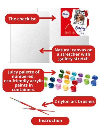 Painting by Numbers kit Christmas night KHO8352-2