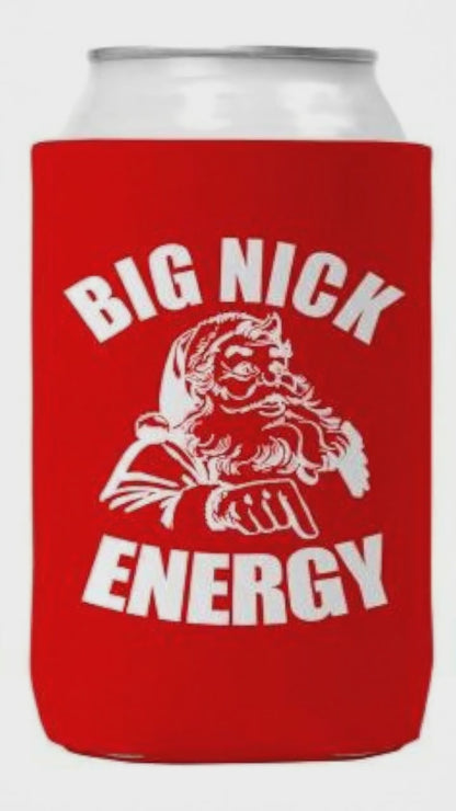 Can Koozie Big Nick Energy Christmas 12oz Neoprene Cooler With C Hook For Parties And Gifting