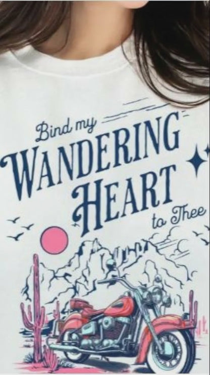 Christian Sweatshirt Bind My Wandering Heart Blue Unisex