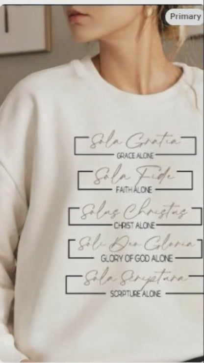 Christian Sweatshirt Reformed Theology Faith Based Unisex