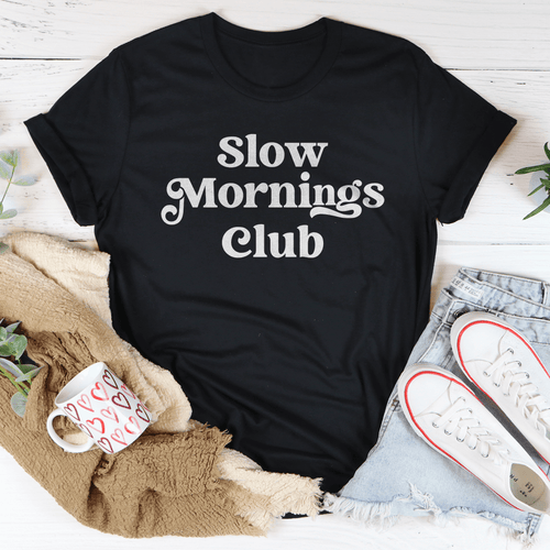 Slow Mornings Club Tee-0