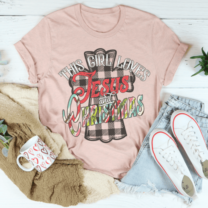 This Girl Loves Jesus & Christmas Tee-2