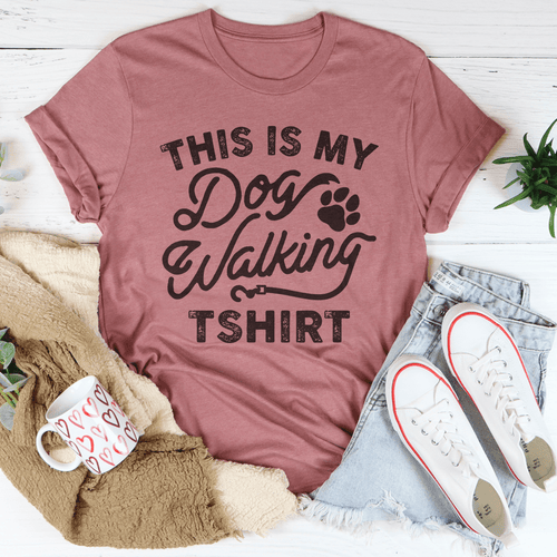 This Is My Dog Walking Tshirt Tee-0