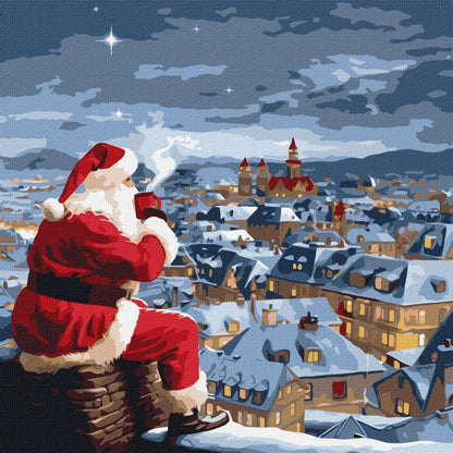 Painting by Numbers kit Christmas night KHO8352-1
