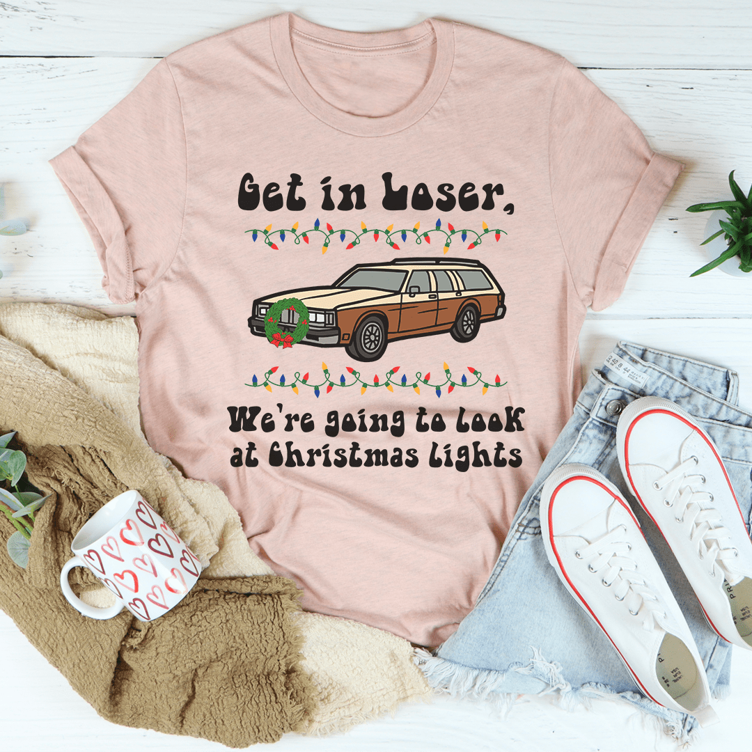 We're Going To Look At Christmas Lights T-Shirt-2