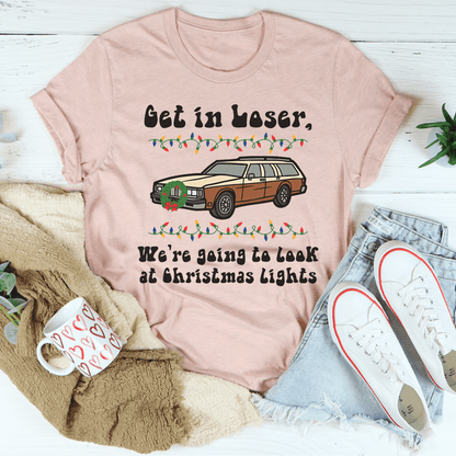 We're Going To Look At Christmas Lights T-Shirt-2
