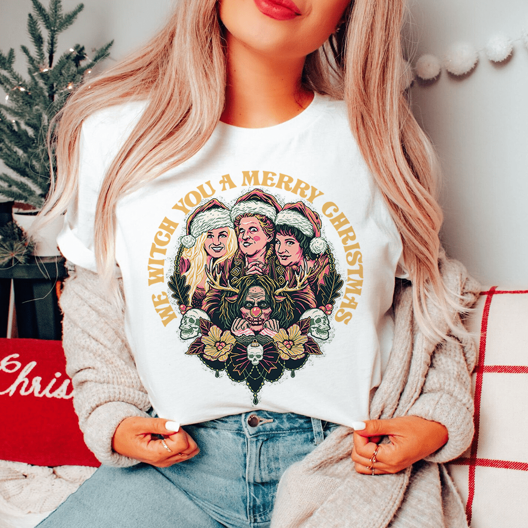 We Witch You A Merry Christmas Tee-1