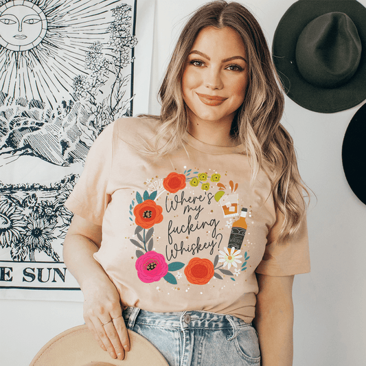 Where's My Whiskey Tee-0