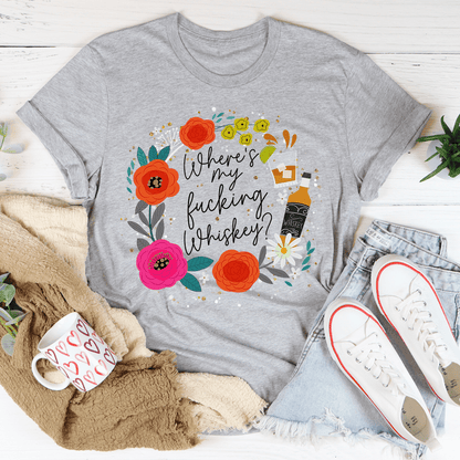 Where's My Whiskey Tee-3